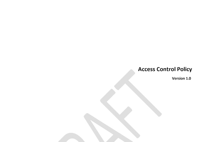 write information security policies and procedures